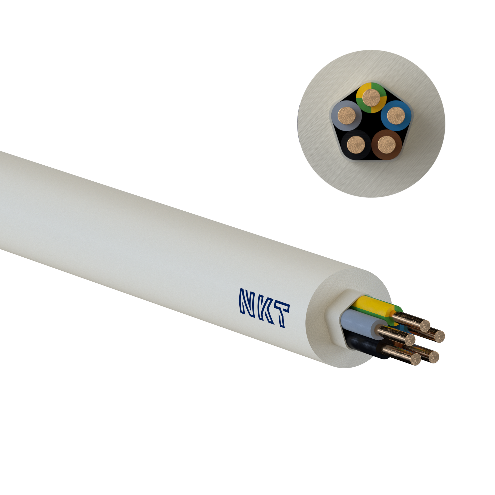 KABEL 5G2,5 NOIKLX 90 DCA LYSEGRÅ RG100
