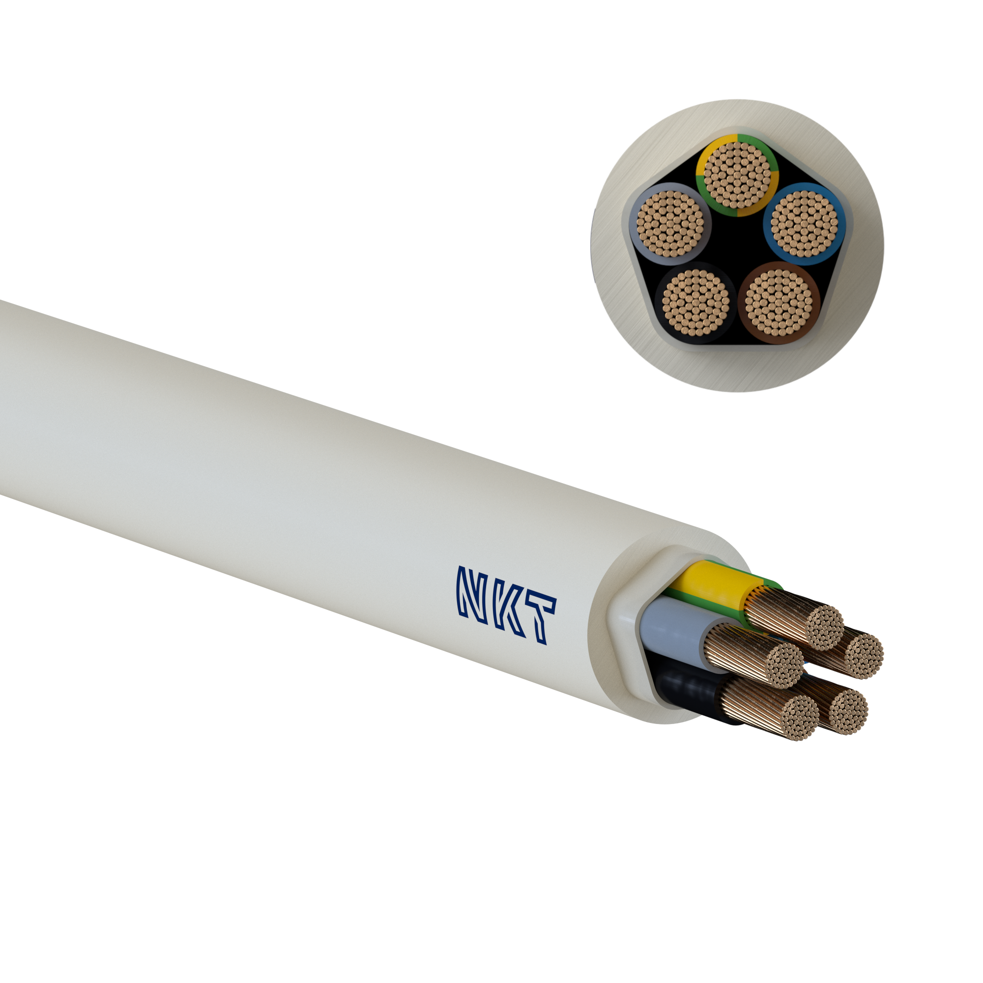 KABEL 5G10 NOIKLX 90 DCA LYSEGRÅ TR500