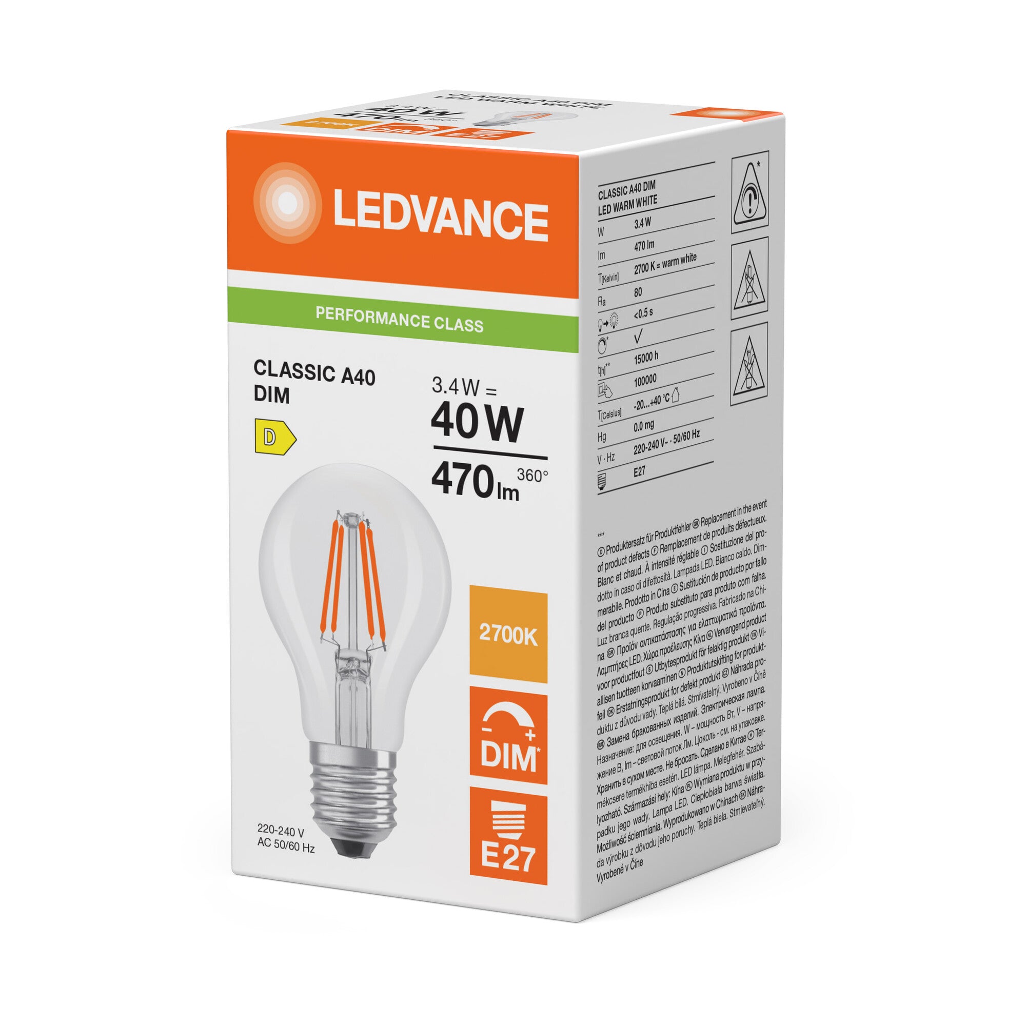 DIM STD FIL 40 3,4W 827 E27