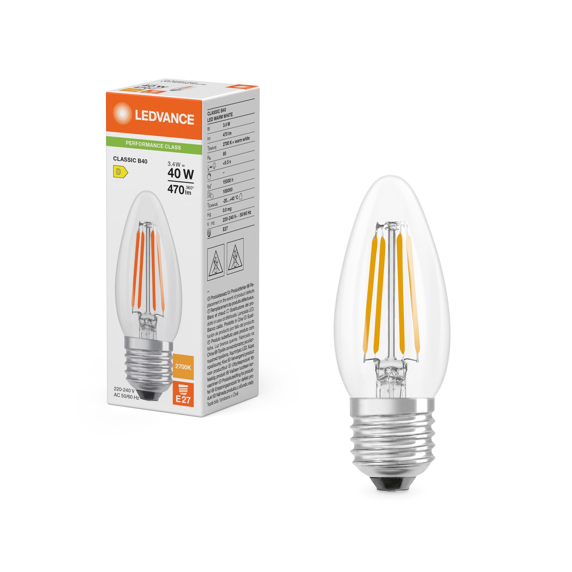 KER FIL 40 3,4W 827 E27
