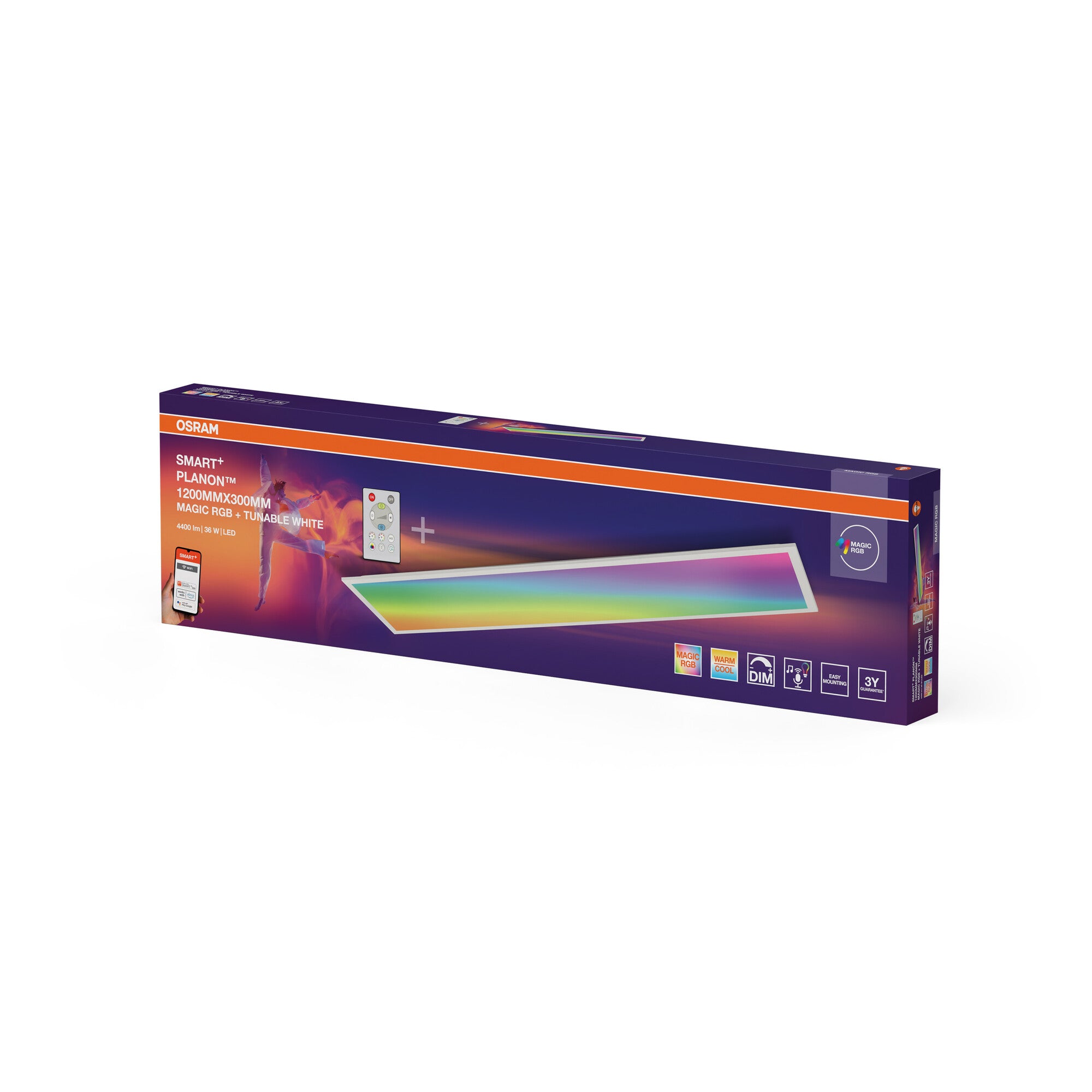 OSRAM SMART+ Planon Magic 3600lm 36W/RGB+827-865 1200X300mm WiFi