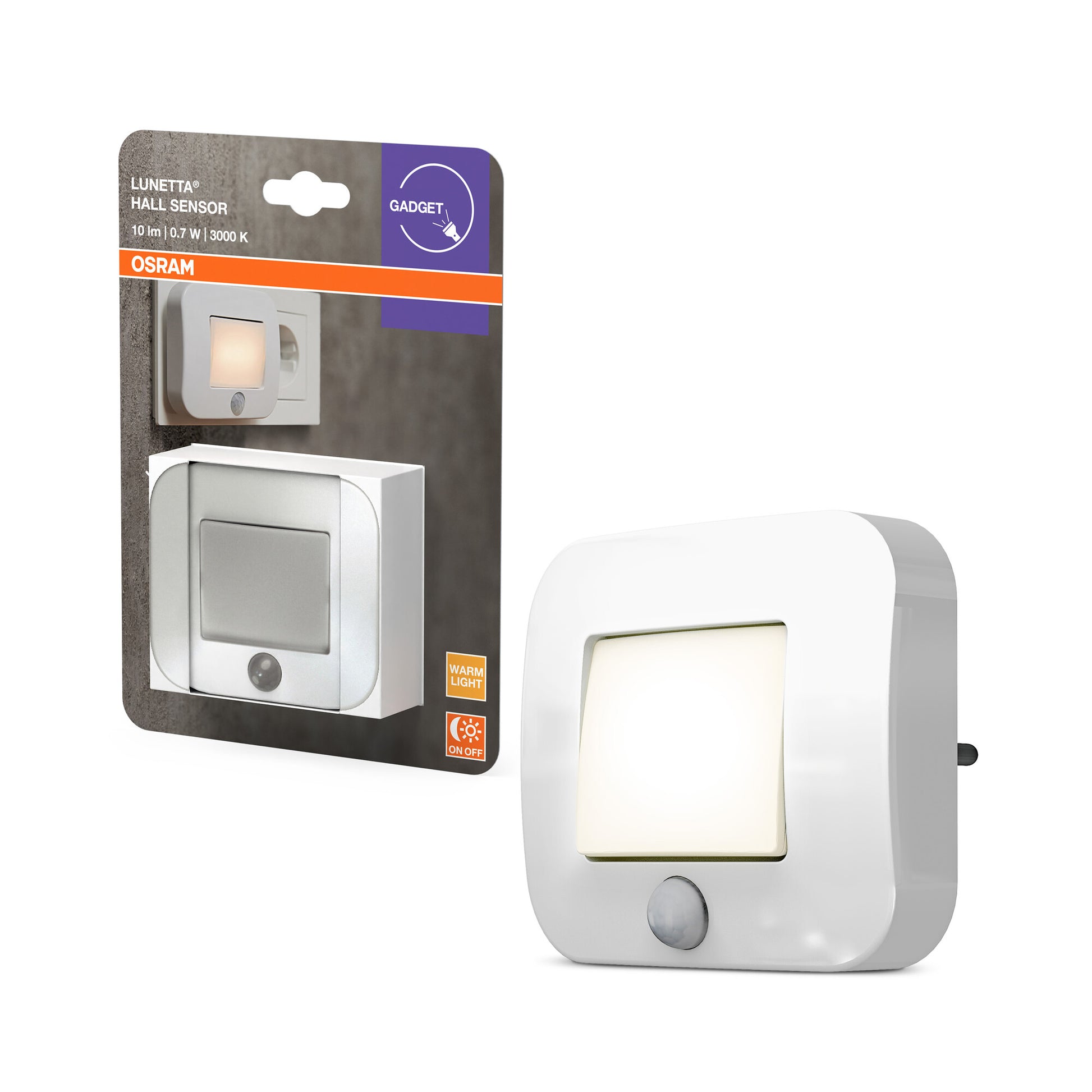 OSRAM Lunetta Hall Sensor 10lm 0,7W/830 73mm hvid