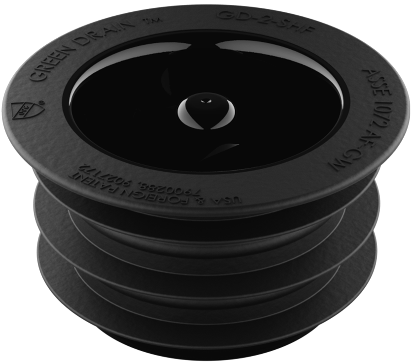 GREEN DRAIN Vandlås selvrensende membran-lugtlukke 50-58 mm CE og VA