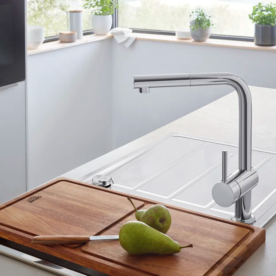 Grohe Minta køkkenarmatur med L-tud og udtræk