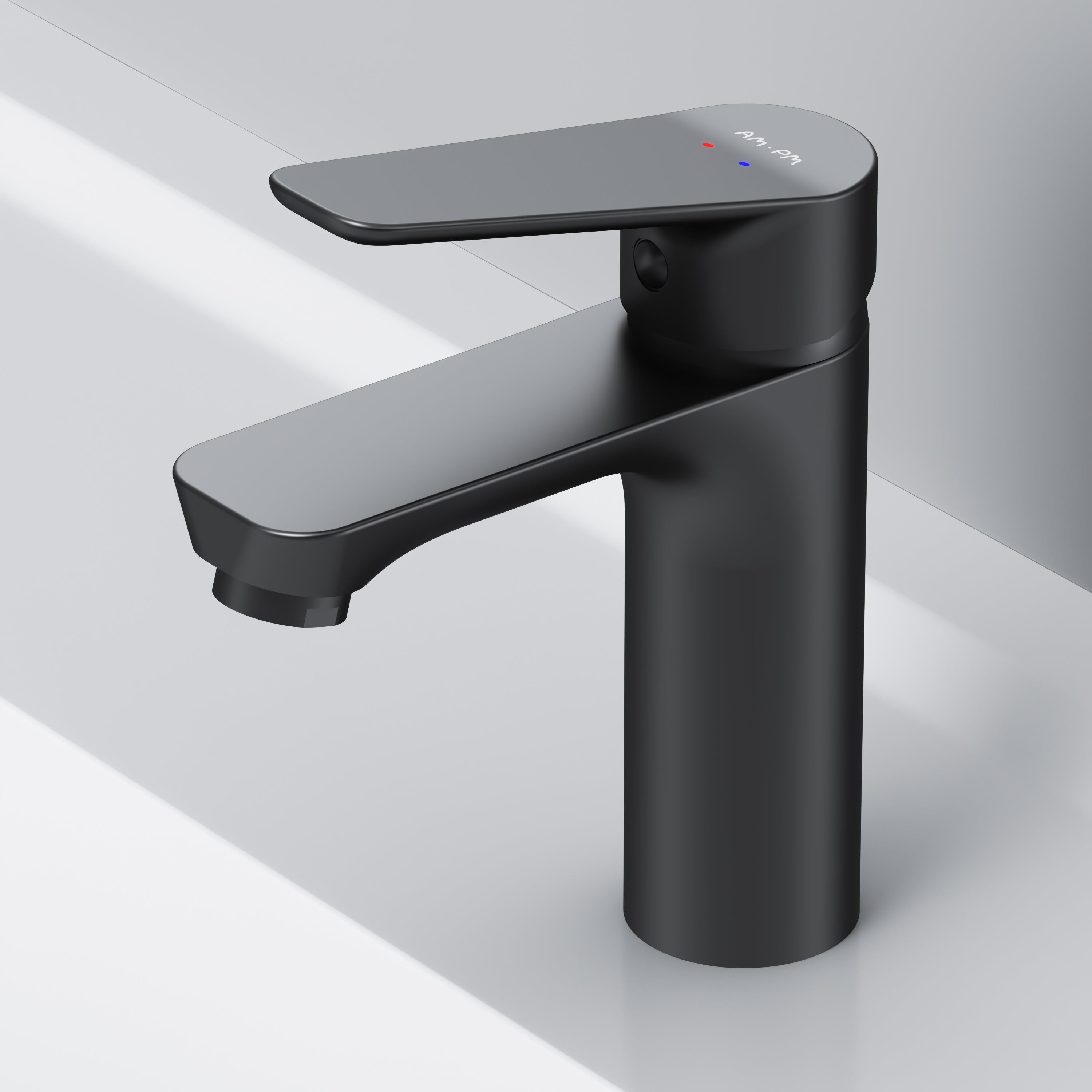 AM.PM Hit Single-lever basin mixer, black, M-size