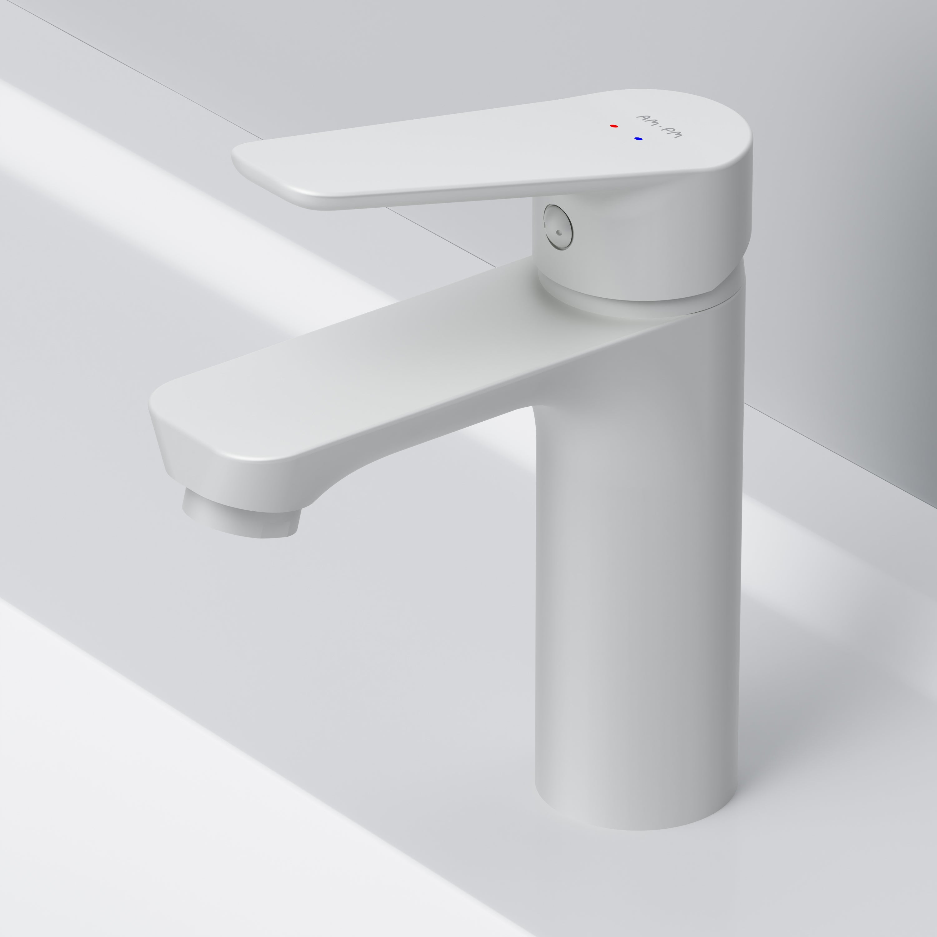 AM.PM Hit Single-lever basin mixer, white, M-size
