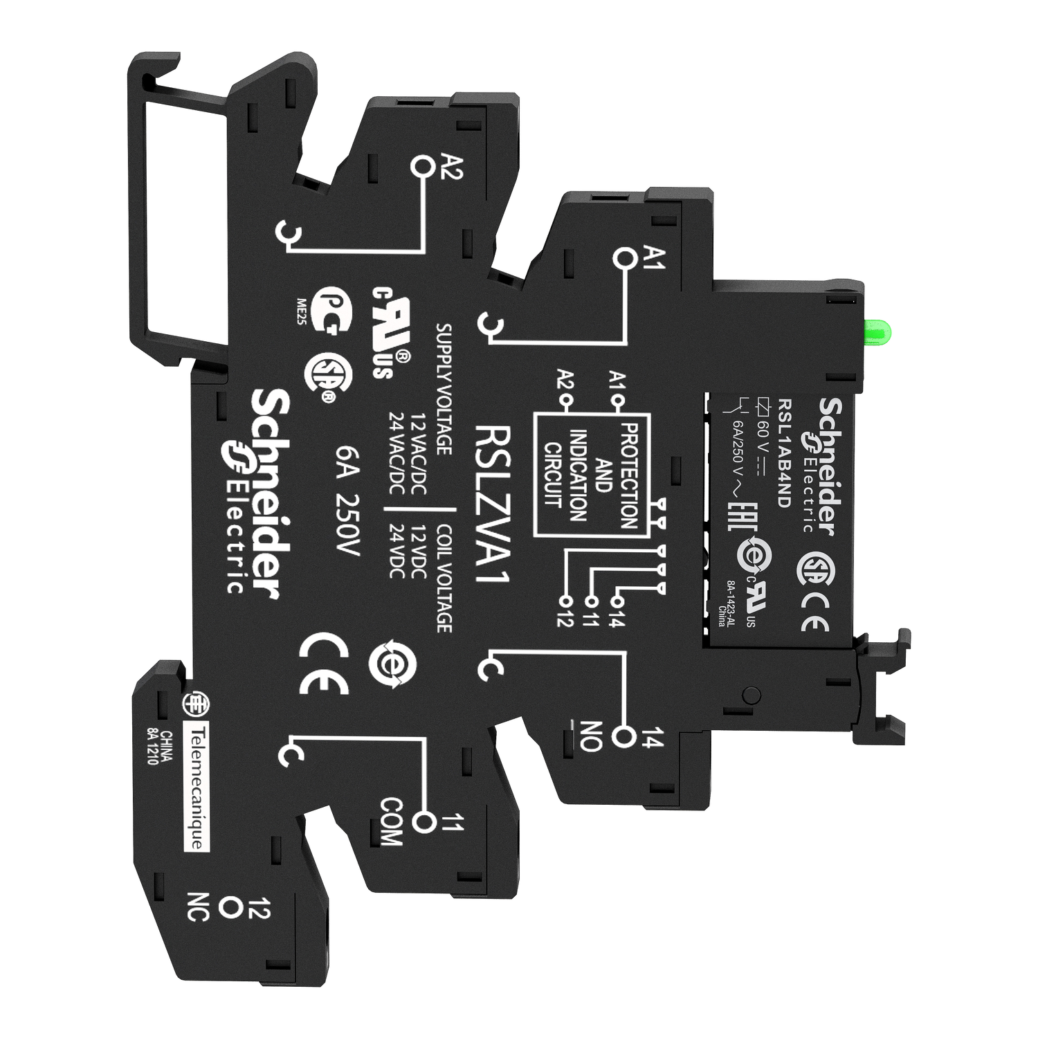 RELAY 1 C/O WITH SOCKET 230 VAC