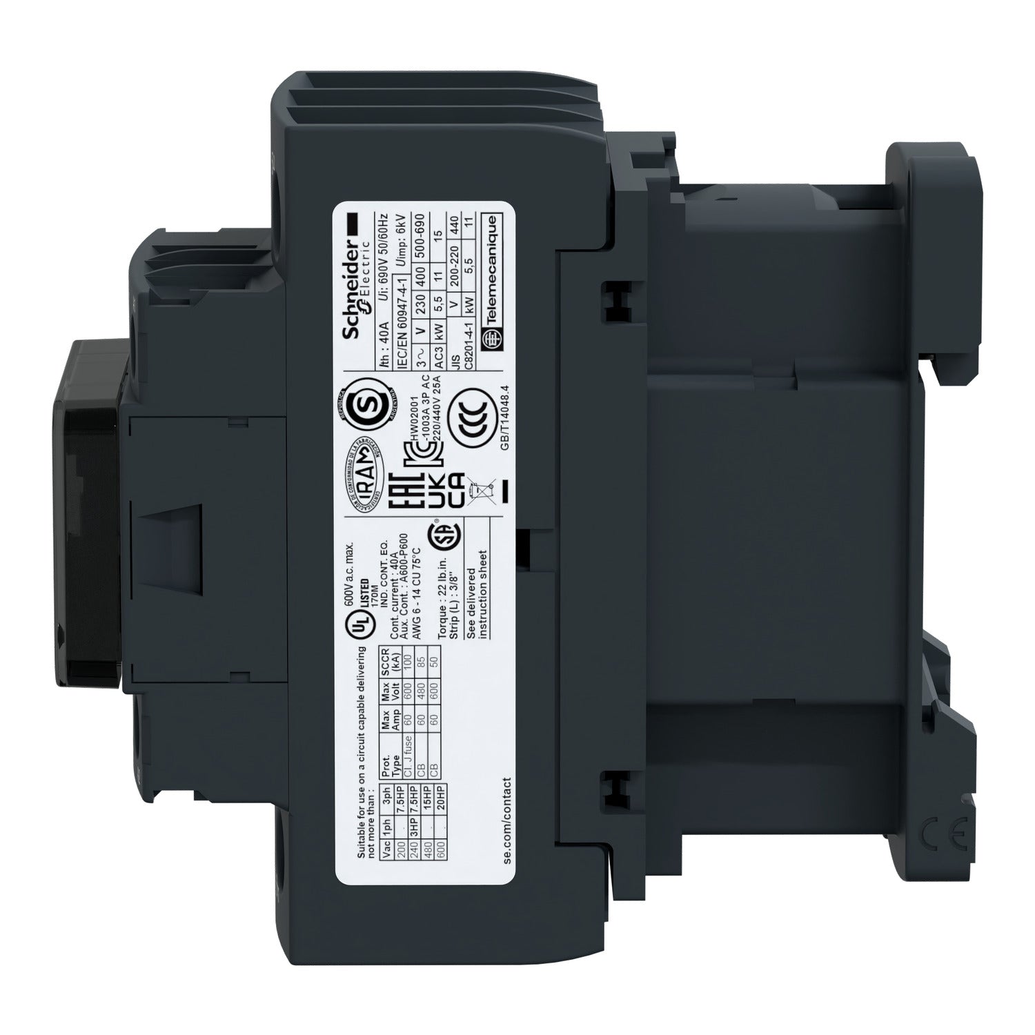 KONTAKTOR TESYS D 25A 24VDC (2,4W) 3NO