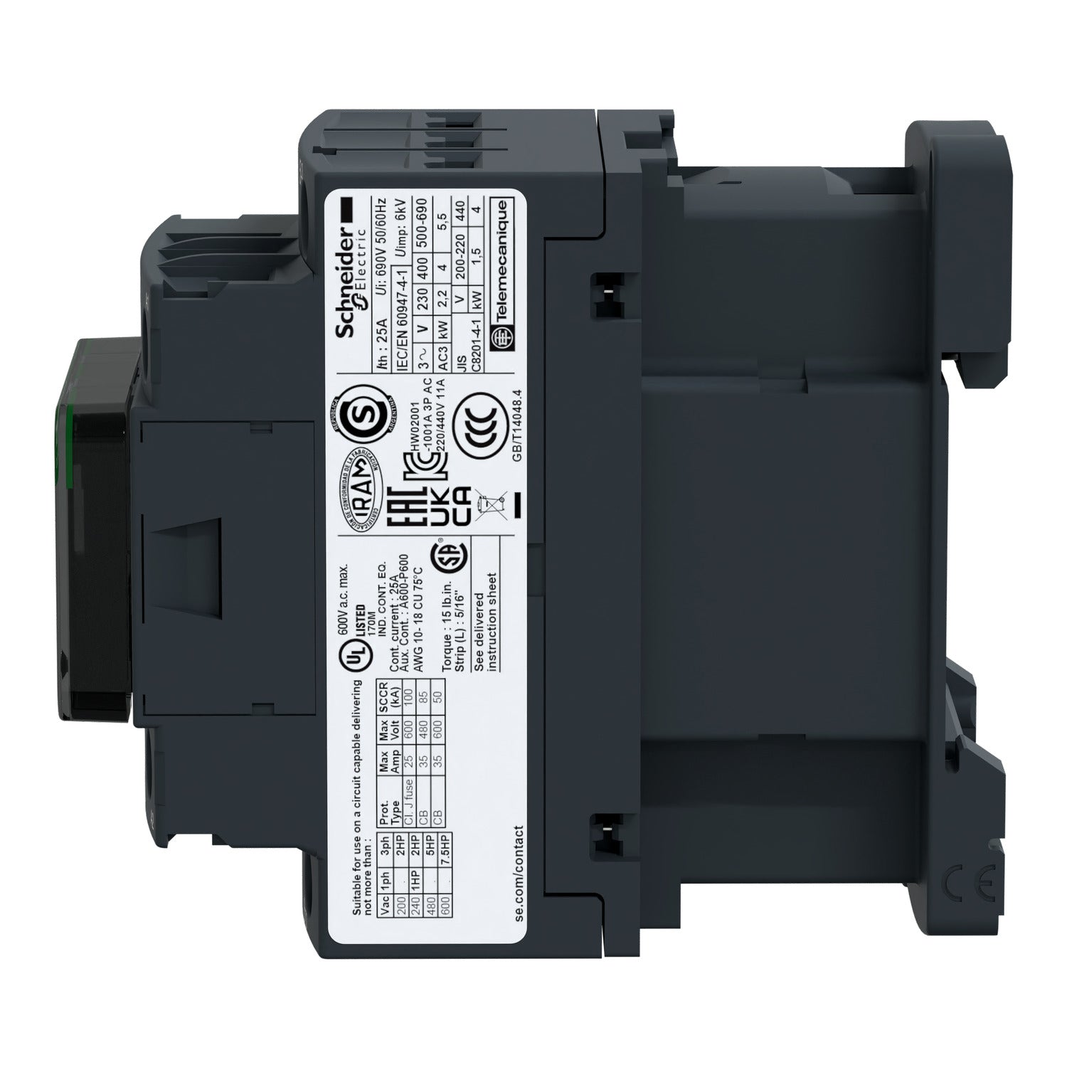 KONTAKTOR TESYS D 9A 24VDC (2,4W) 3NO