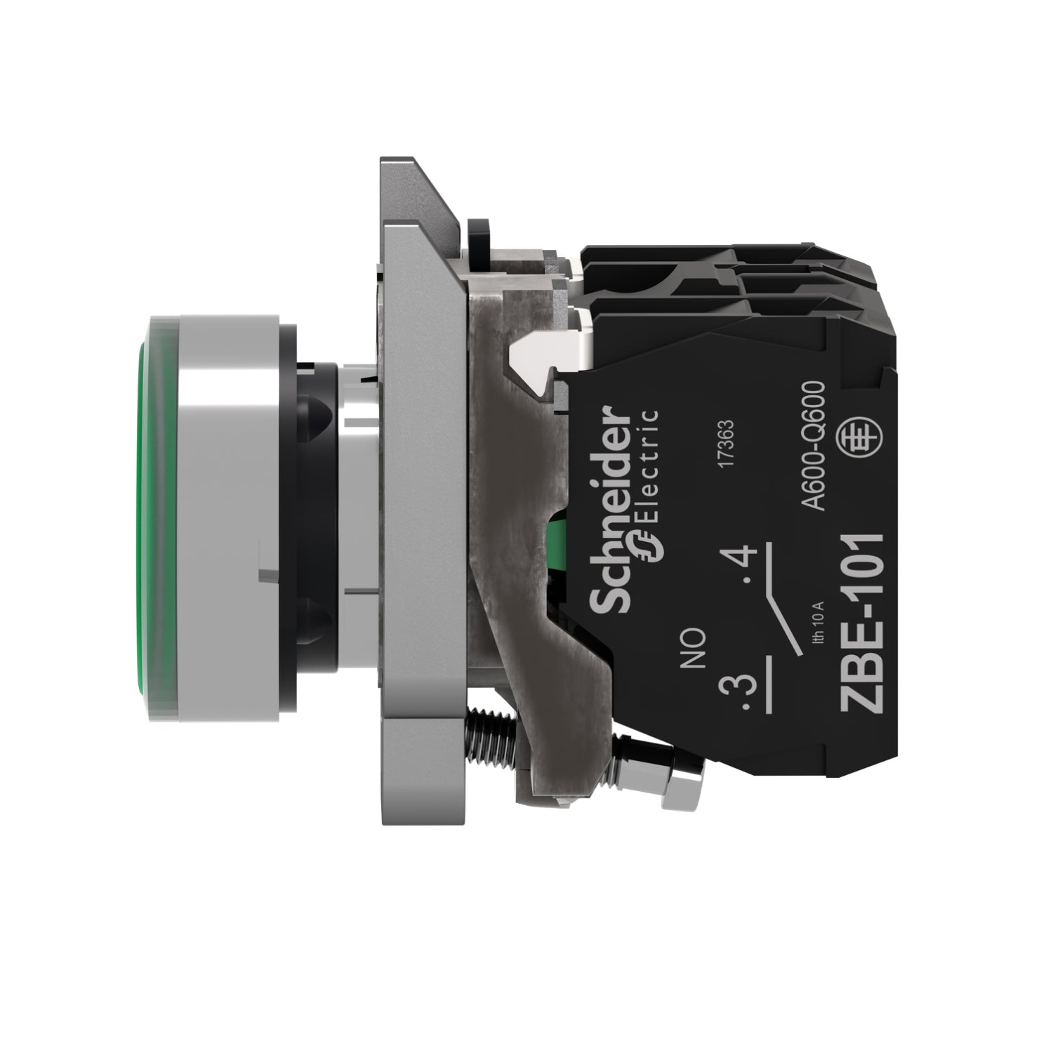 LAMPET. GRØN SL+BR XB4BW33B5