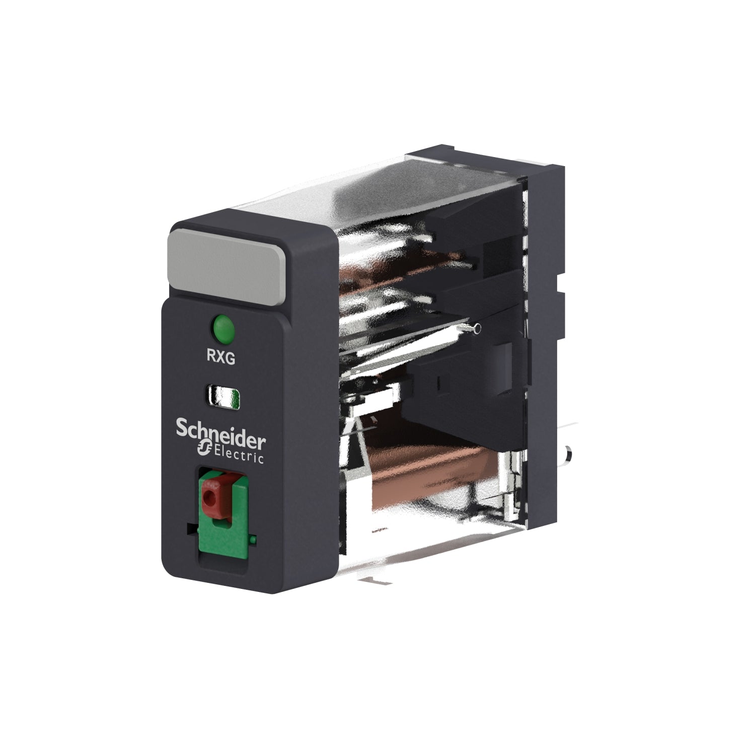 1C/O 10A RELÆ TESTKNAP+LED 24VAC