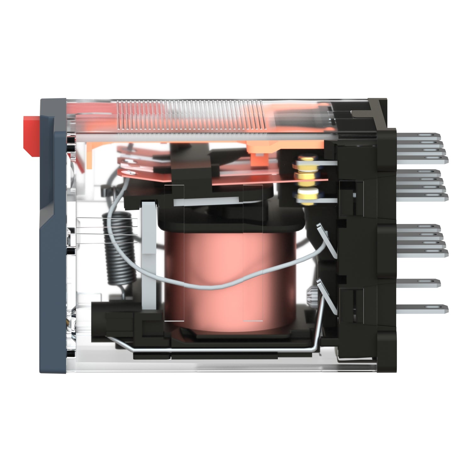 STIKBENSRELÆ 6A 4C/O LED 24VAC