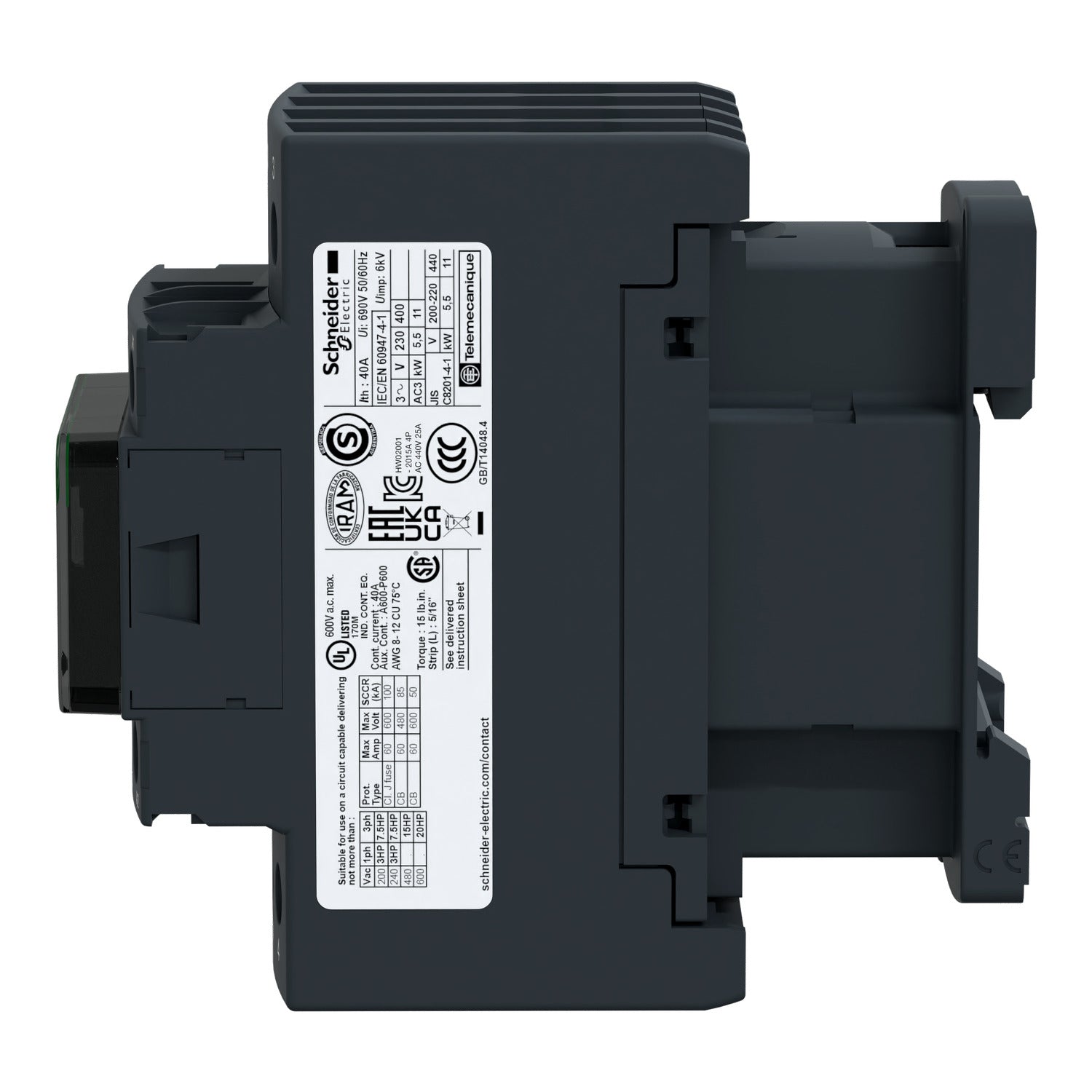 KONTAKTOR TESYS D 40A AC1 230VAC 2NO+2NC