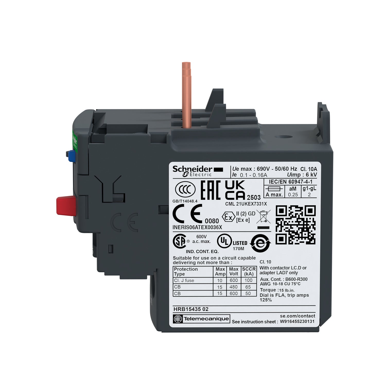 Termorelæ LRD10 4-6A