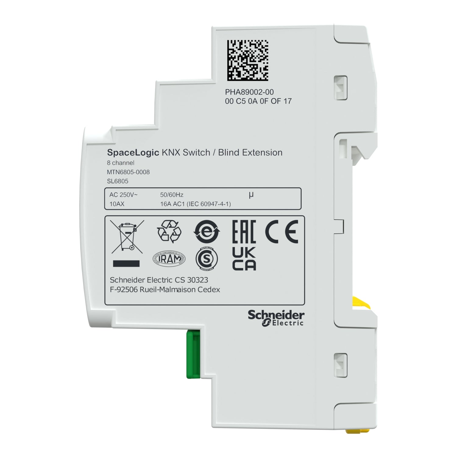 SpaceLogic KNX 8x Relæ/Persienne Extensionmodul