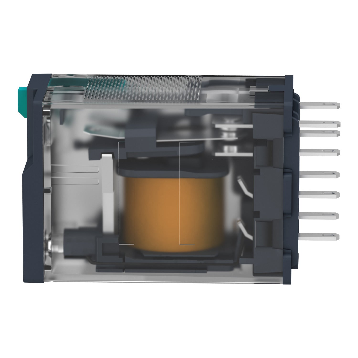 STIKBENSRELÆ 12A 2C/O LED 24VDC