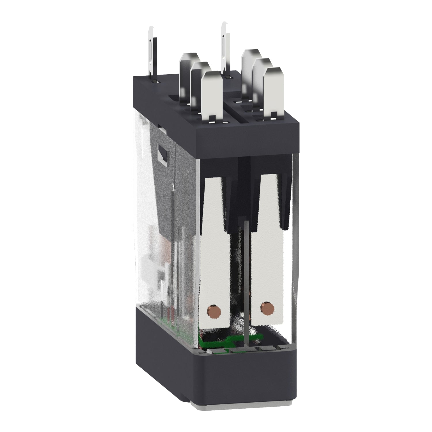 2C/O 5A RELÆ TESTKNAP+LED 24VAC