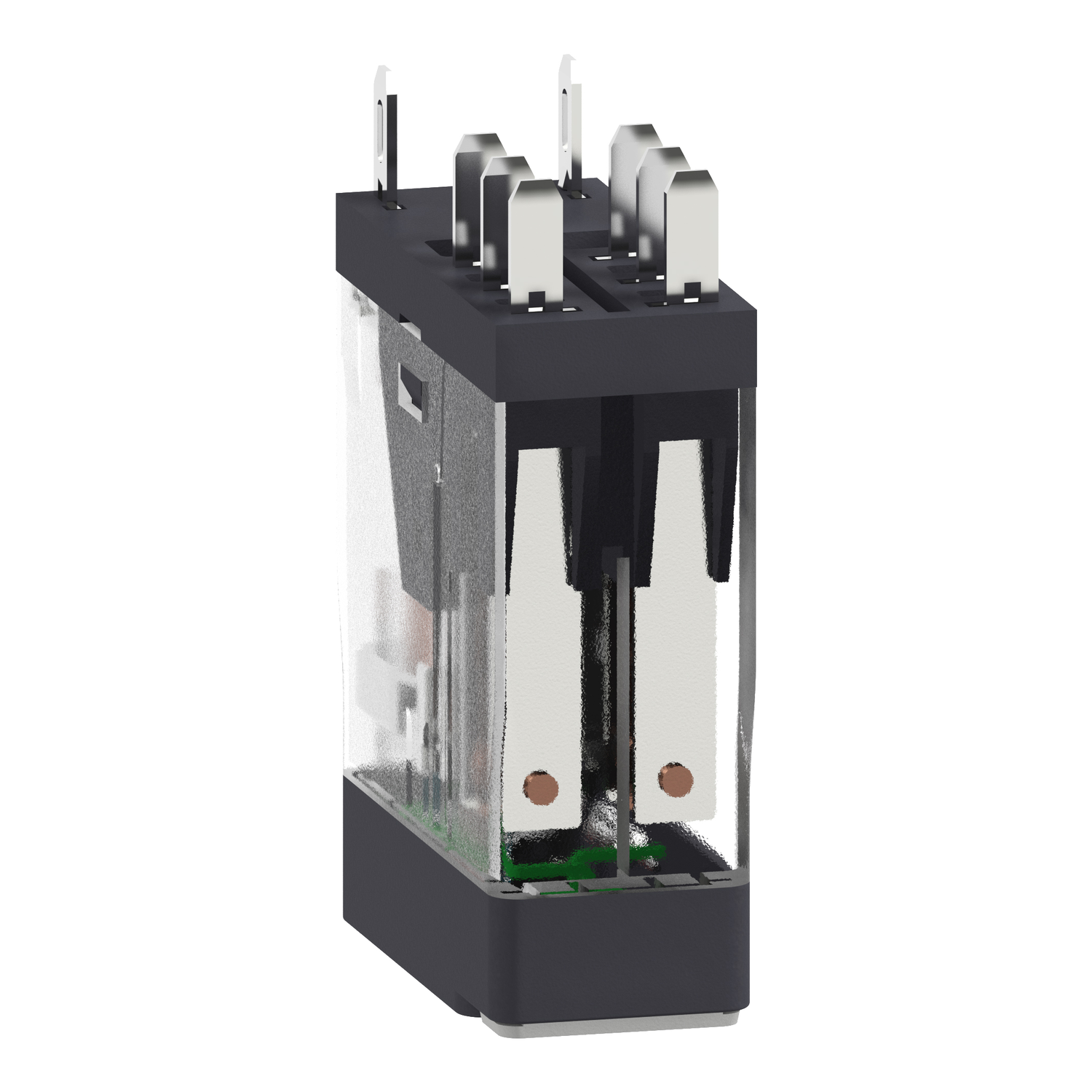 2C/O 5A RELÆ TESTKNAP+LED 24VDC