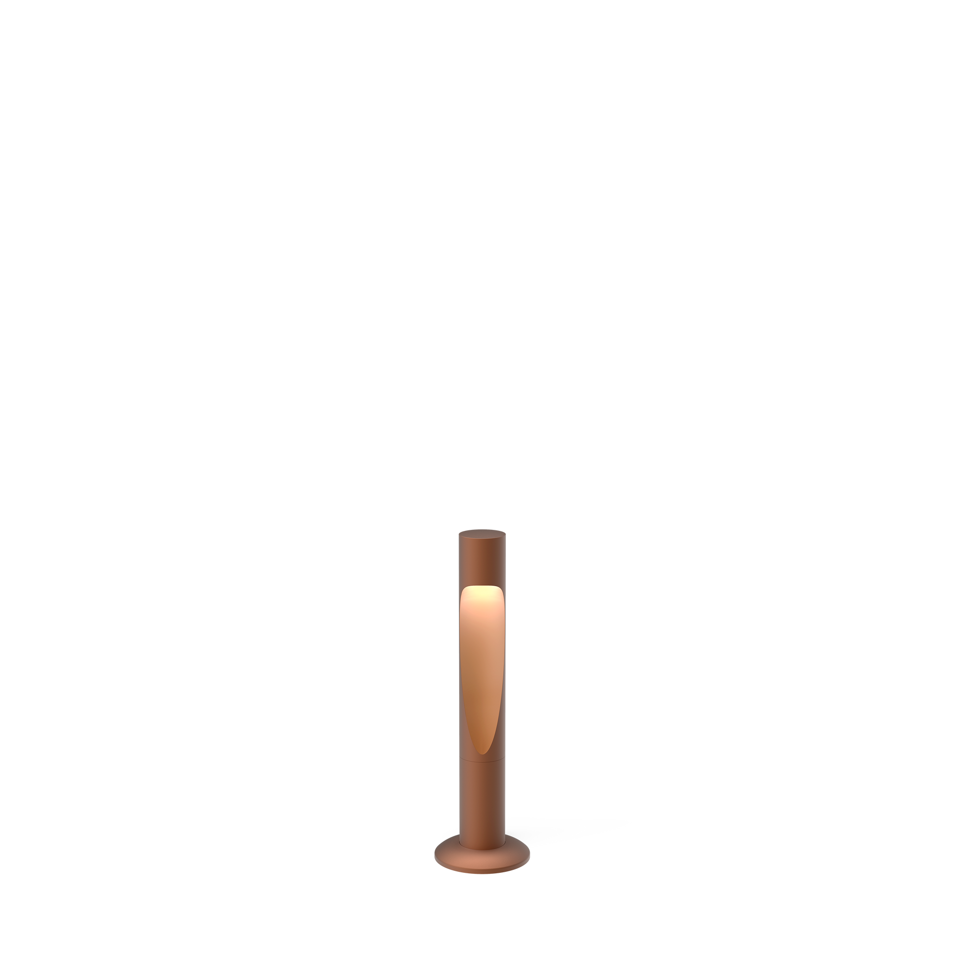 Flindt Garden Bollard Corten Colour Short Spike W/O Adap W/Connector LED 3000K 6.5W Iii 215 Lm