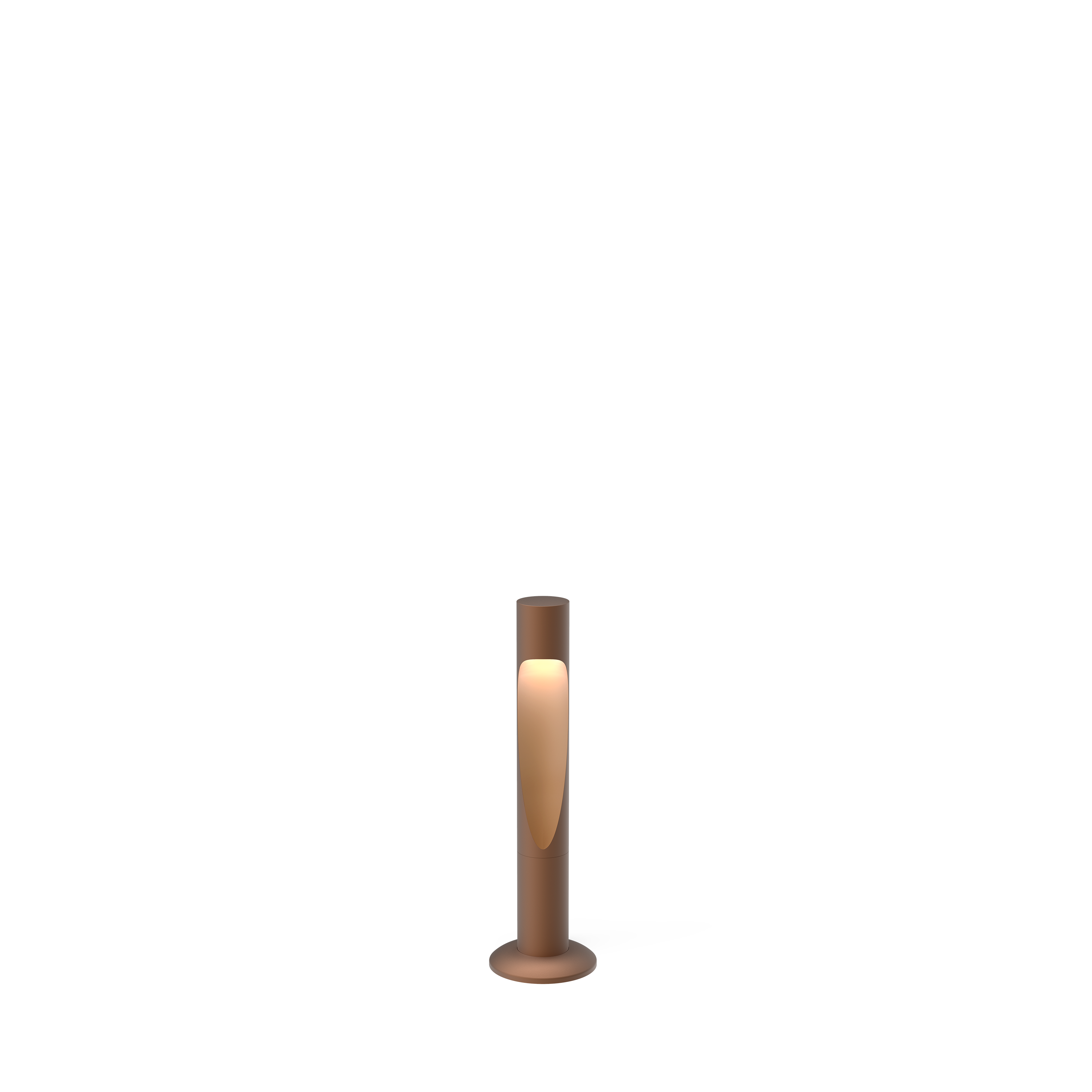 Flindt Garden Bollard Corten Colour Short Spike W/O Adap W/Connector LED 3000K 6.5W Iii 215 Lm