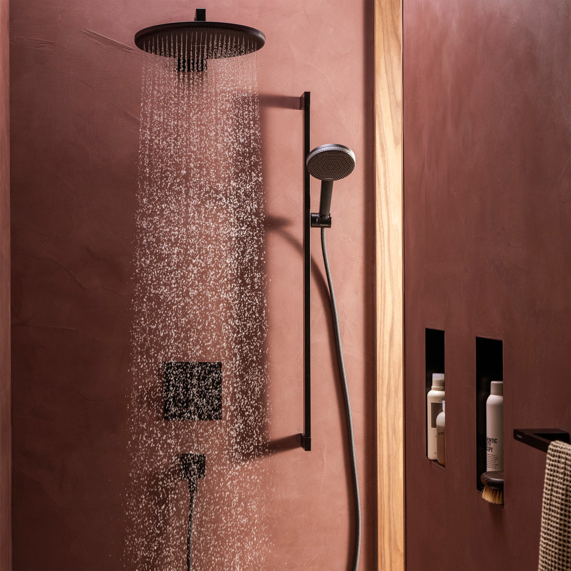 Hansgrohe Raindance Alive S håndbruser, vandsparende, mat sort