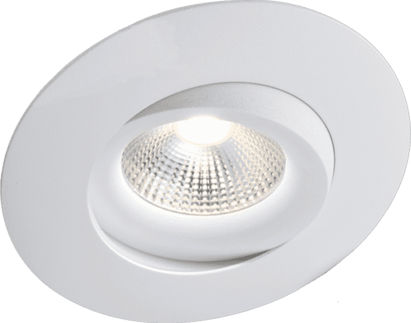 Norlum Cosmo 360° kipbar 6,5W 605lm 2700K 60° ISOSAFE IP44, hvid