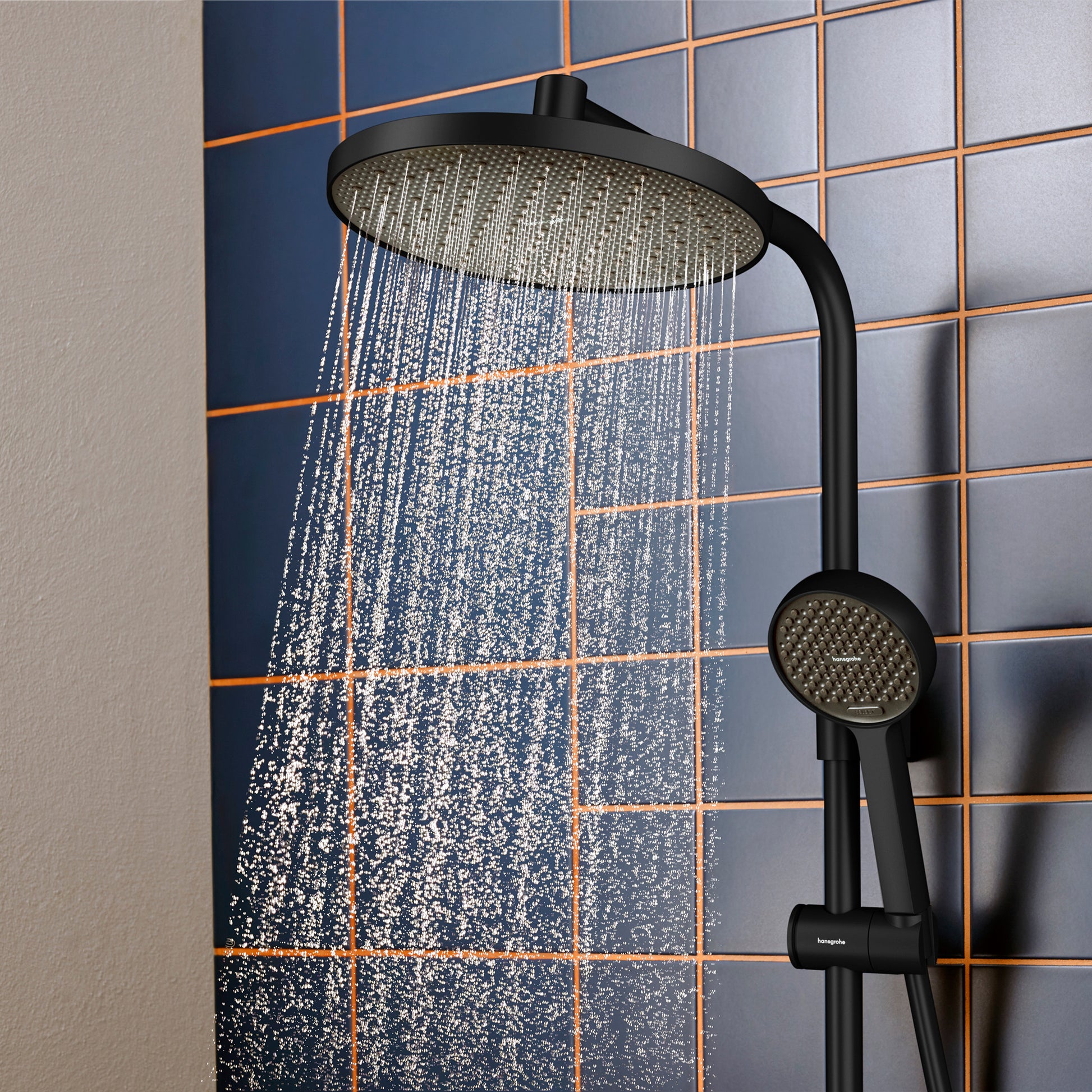 hansgrohe Activera S Showerpipe 240 1jet EcoSmart Ecostat Sort