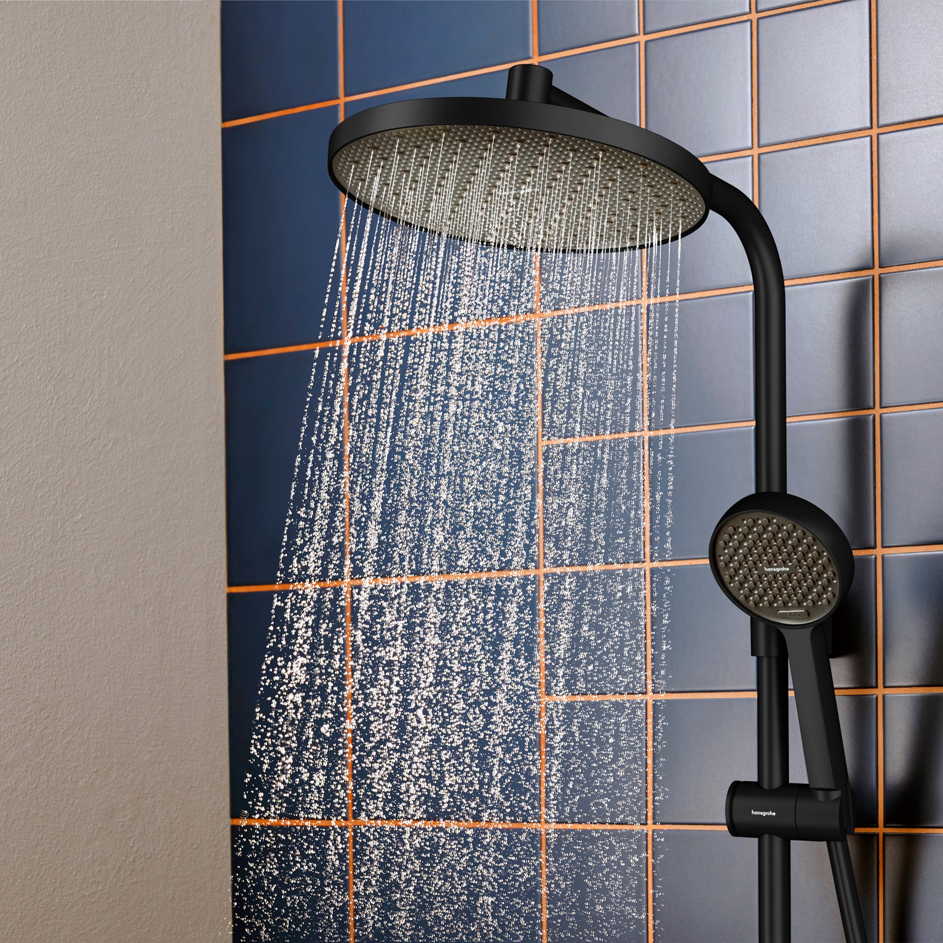 hansgrohe Activera S Showerpipe 240 EcoSmart+ Ecostat Mat sort