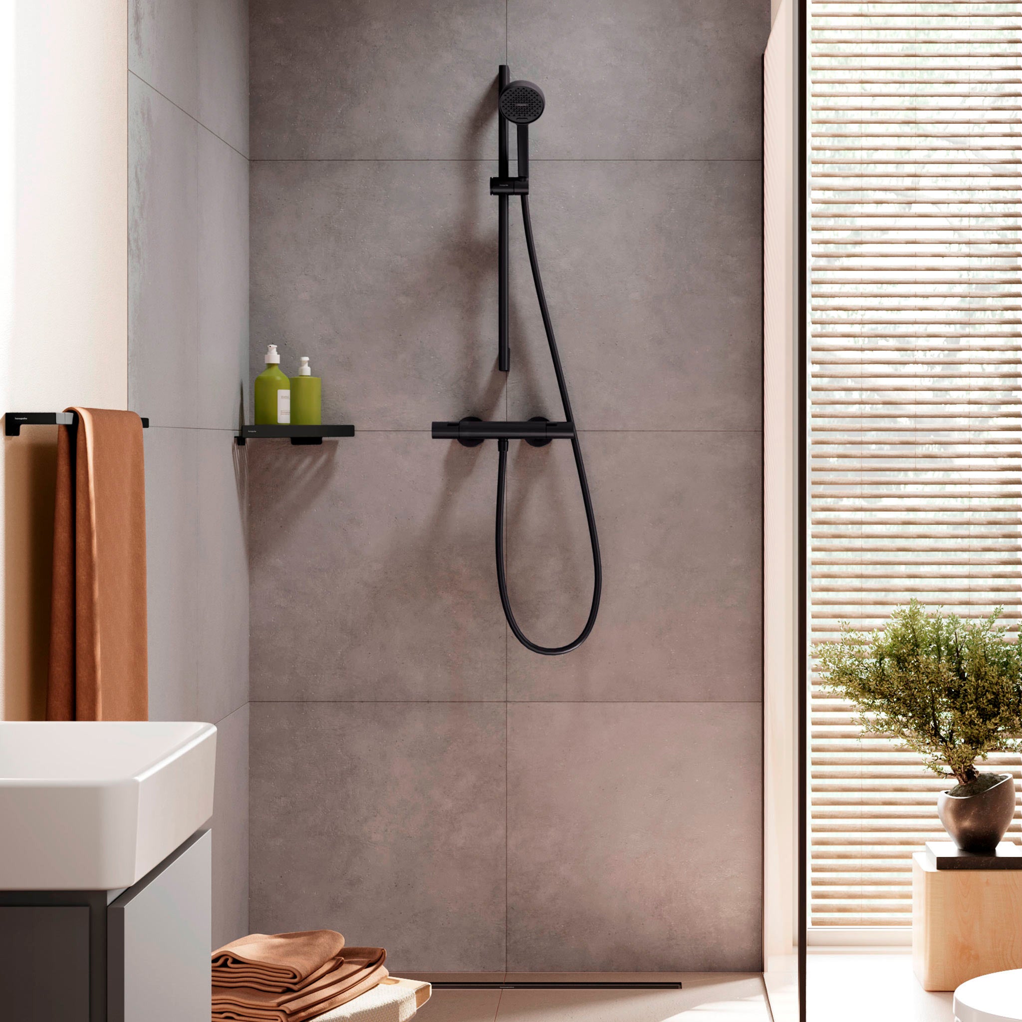 hansgrohe Activera Select S Brusersystem 95 2jet EcoSmart Sort