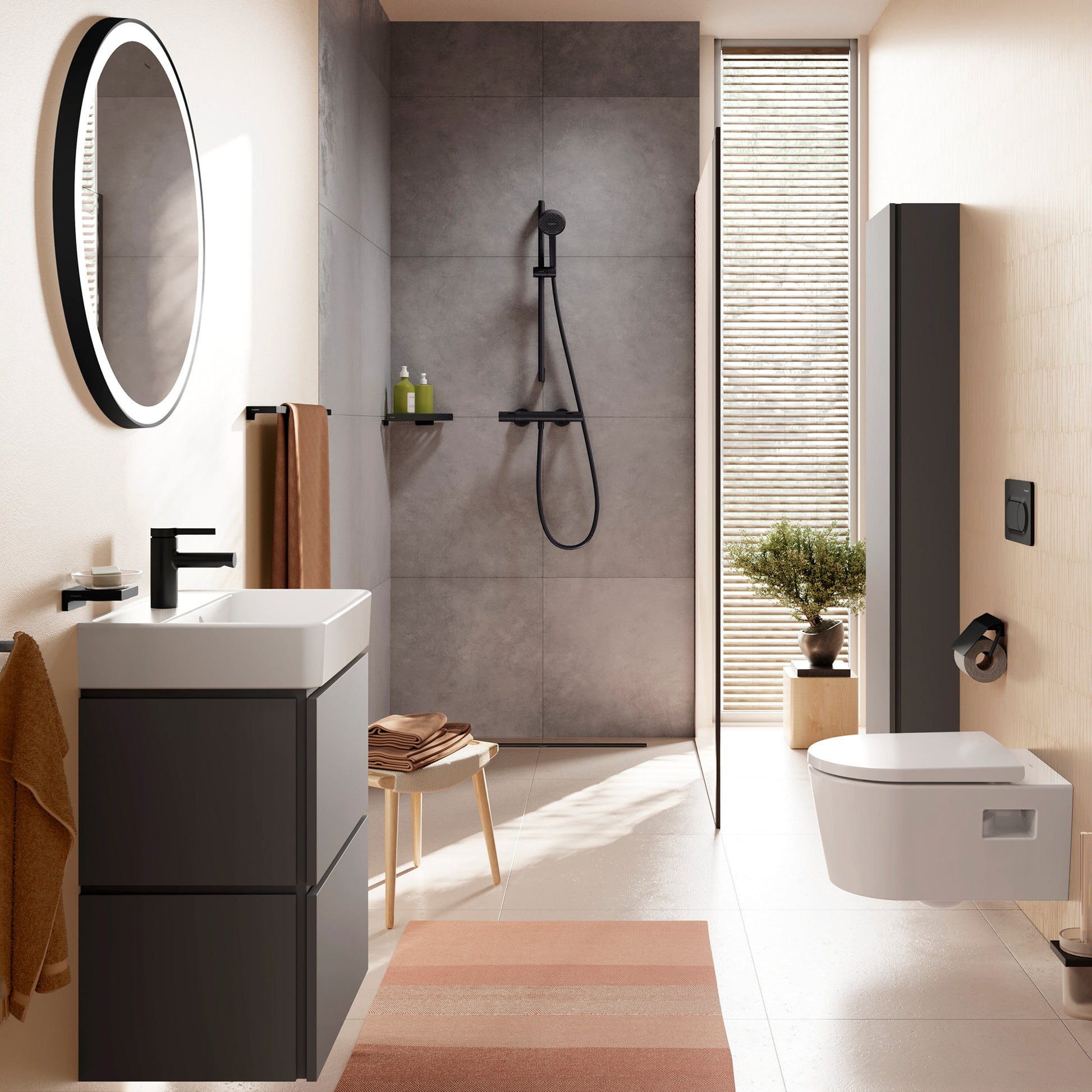 hansgrohe Activera Select S Brusersystem 95 2jet EcoSmart Sort