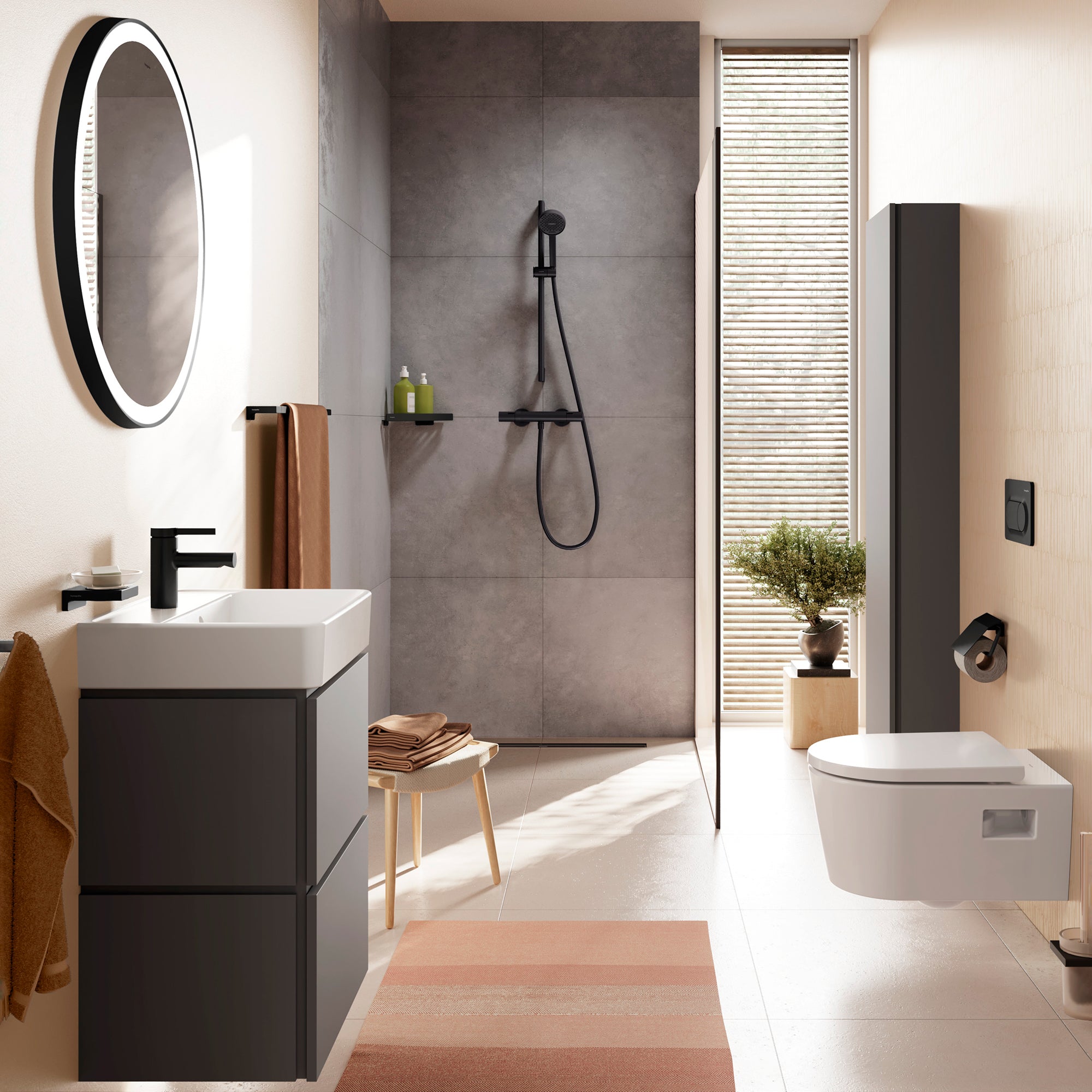 hansgrohe Activera Select S Brusersystem 95 2jet EcoSmart Sort