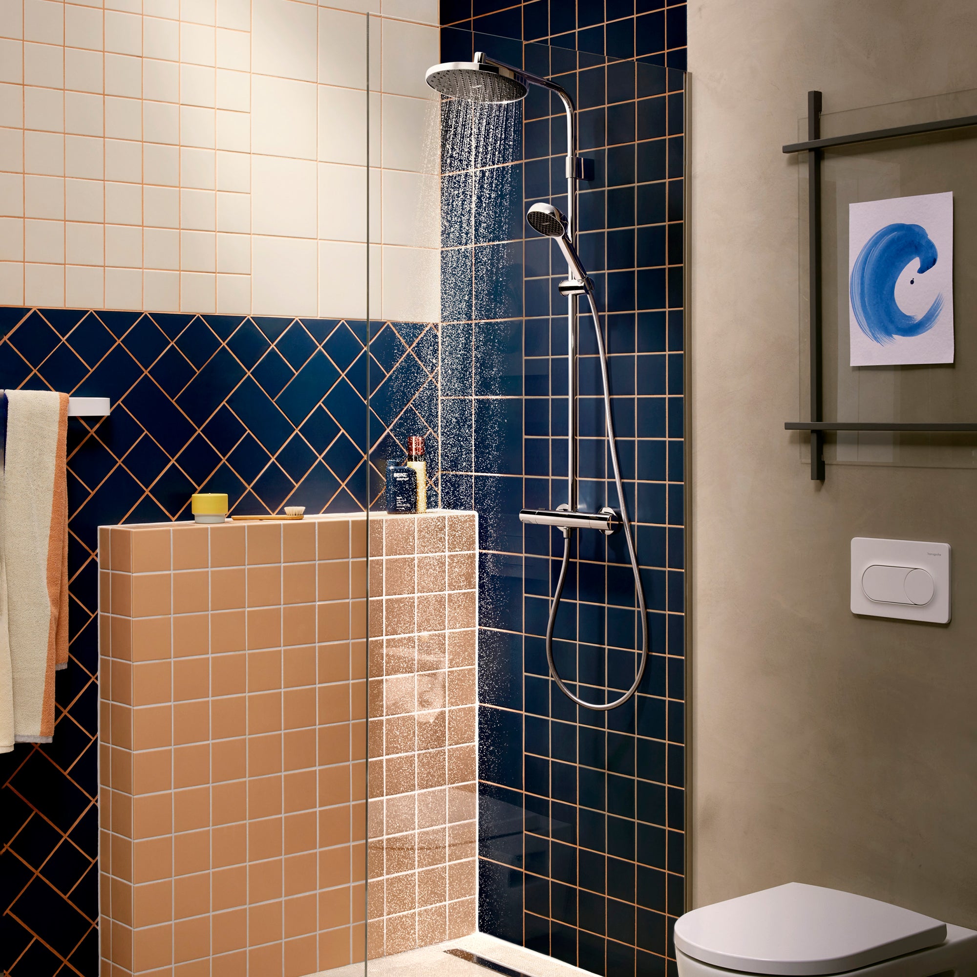 hansgrohe Activera S Showerpipe 240 1jet EcoSmart+ Ecostat Krom