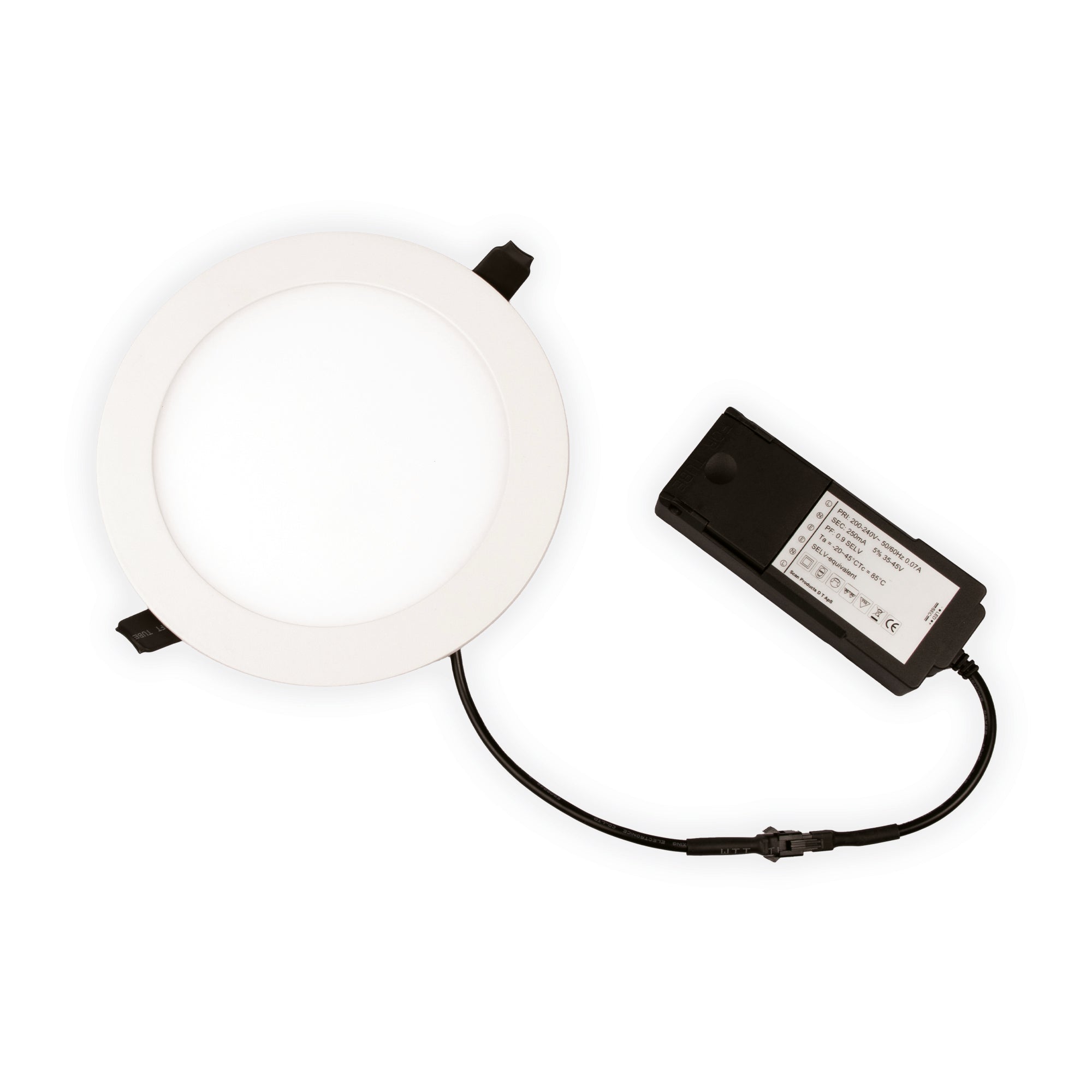 Alisia Elite Downlight ISO Mat Hvid 4000K 960lm 12W Dæmpbar IP44