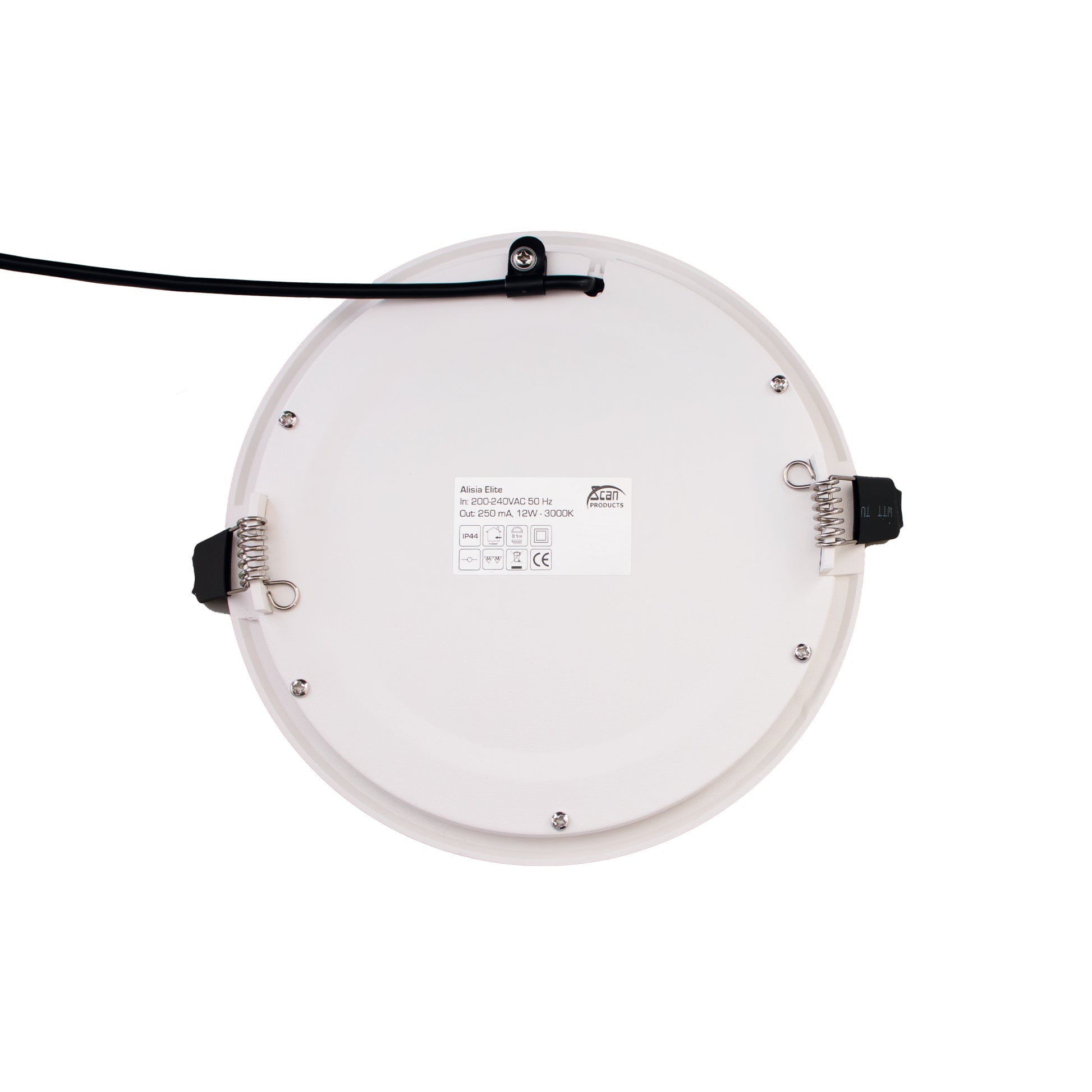 Alisia Elite Downlight ISO Mat Hvid 4000K 960lm 12W Dæmpbar IP44