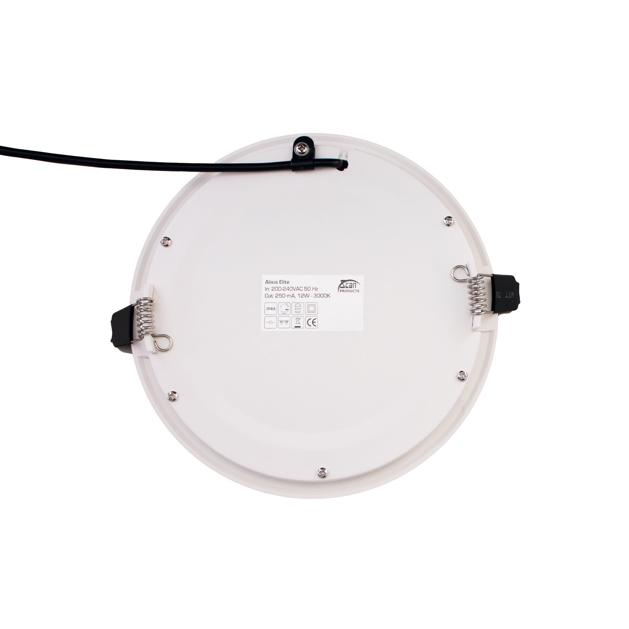 Alisia Elite Downlight ISO Mat Hvid 4000K 960lm 12W Dæmpbar IP44