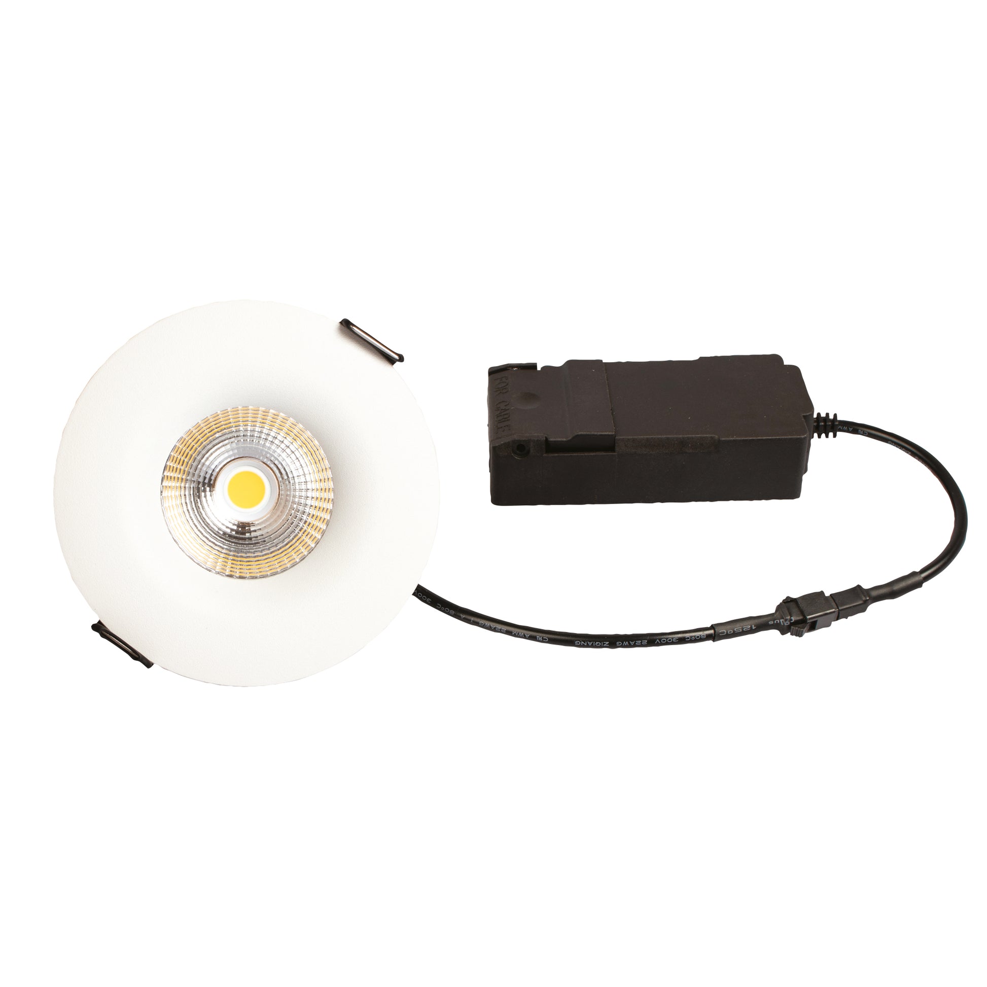 Sabina Low profile Fixed Downlight ISO Mat Hvid 2700K 375lm 5,4W Dæmpbar IP44