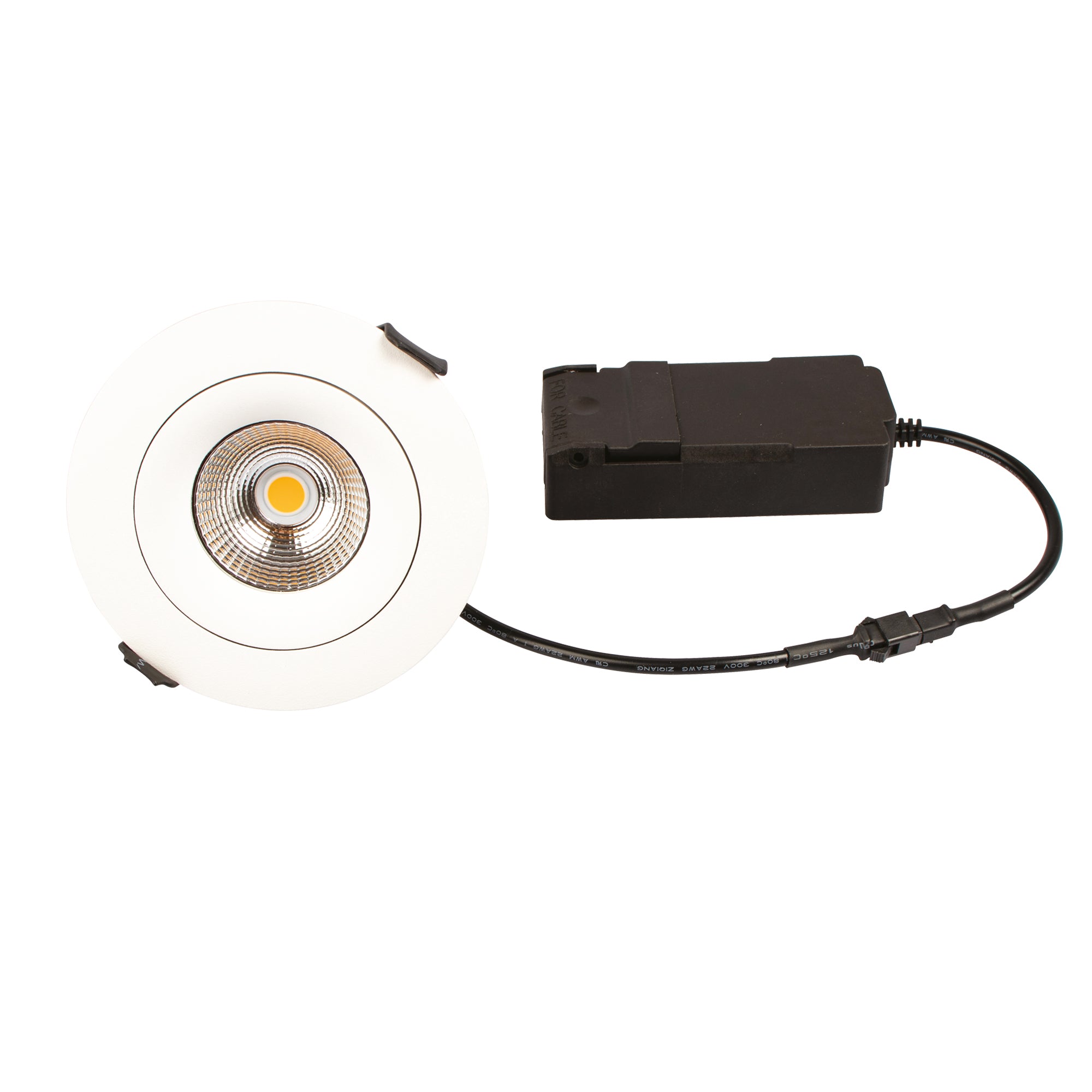 Sabina Low profile Downlight ISO Mat Hvid 2700K 400lm 5,4W Dæmpbar IP44