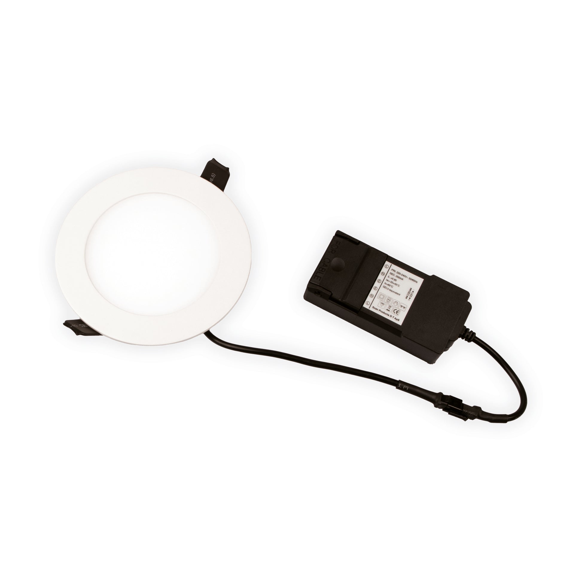 Alisia Elite Downlight ISO Mat Hvid 3000K 385lm 6W Dæmpbar IP44