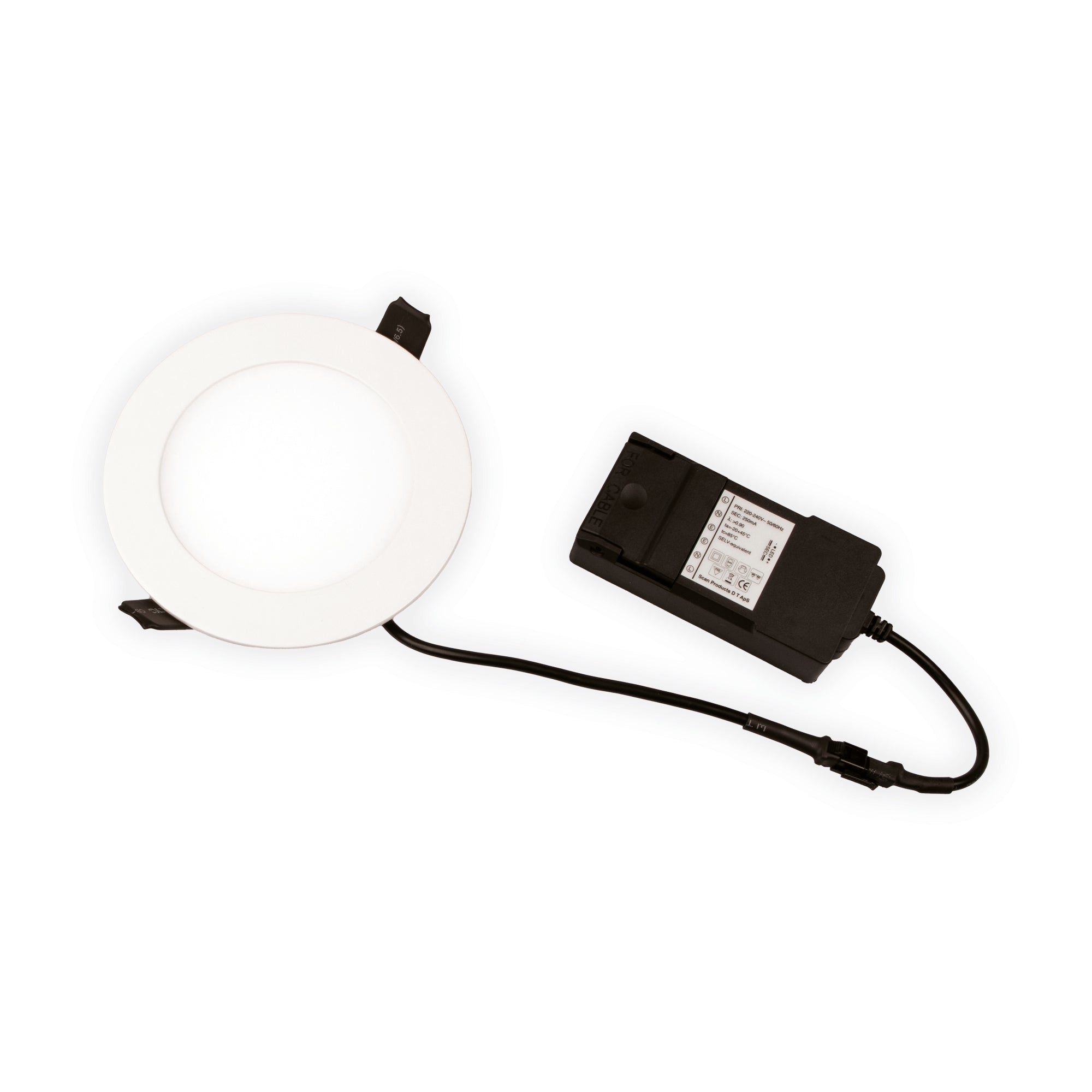 Alisia Elite Downlight ISO Mat Hvid 3000K 385lm 6W Dæmpbar IP44