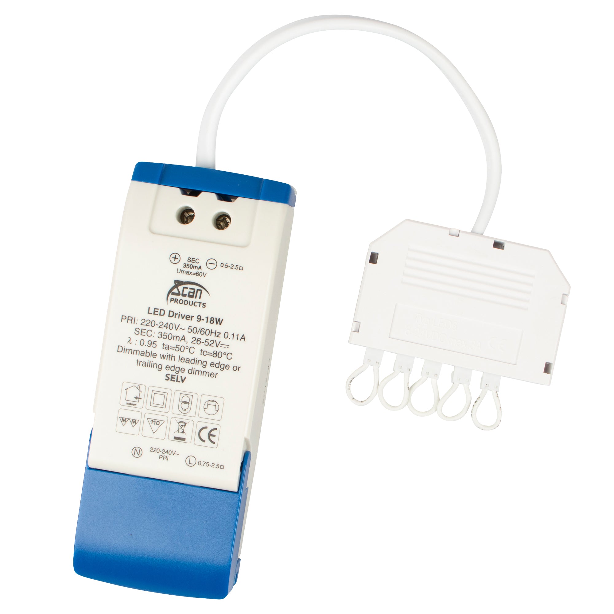 Driver Dæmpbar 9-18W 350mA IP21