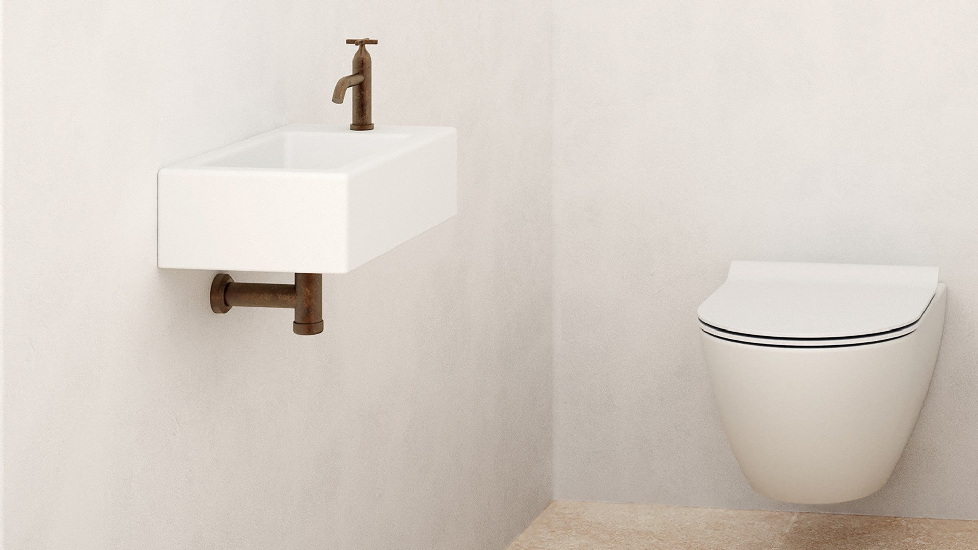 GSI Kube X vægtoilet 50 x 35 cm med swirlflush og skjult montering