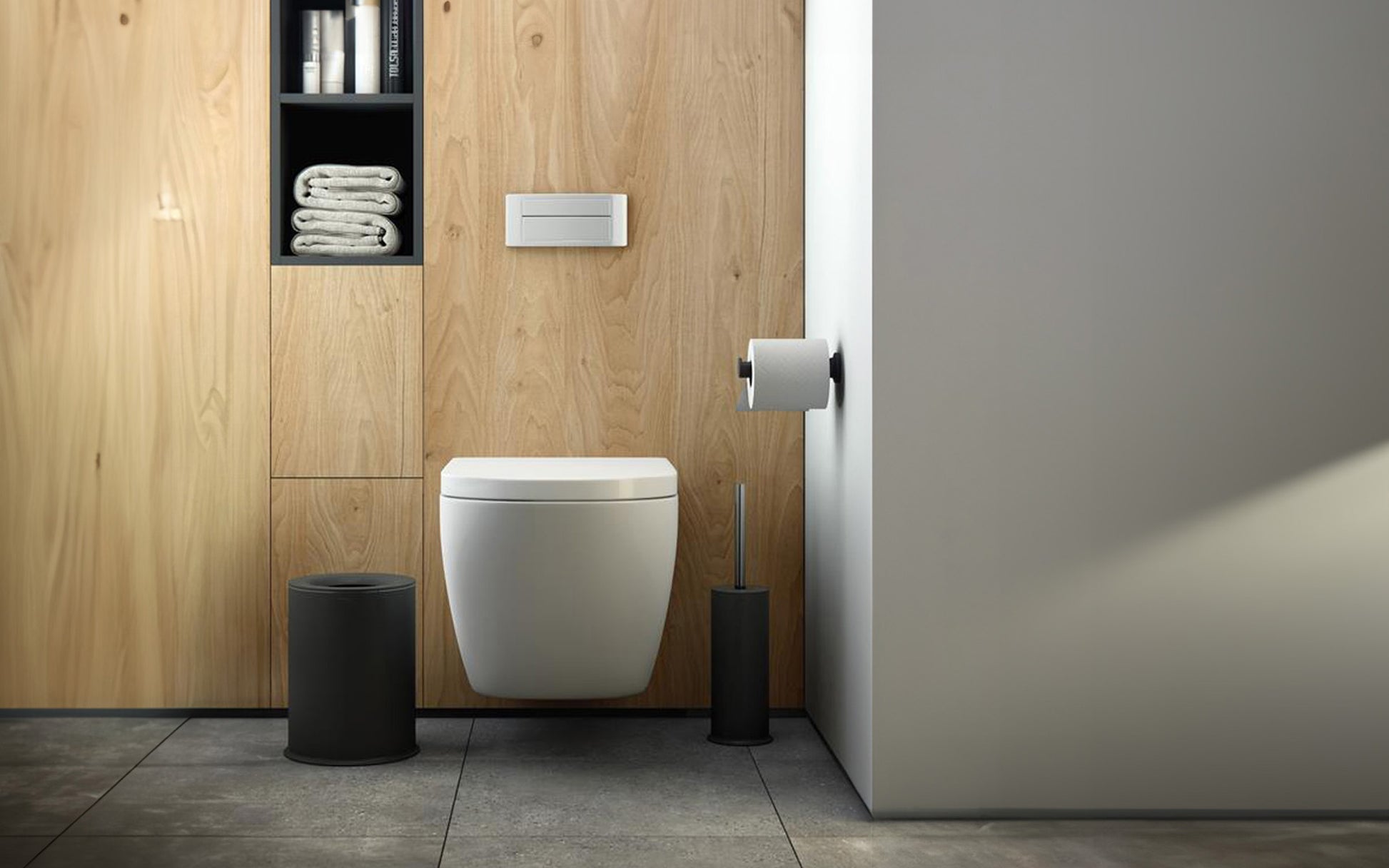 Cosmic Logic toiletbørste mat sort