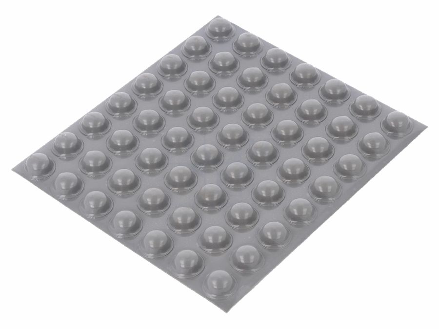 Gummifod - Grå selvklæbende Ø11x5mm (1 stk.)