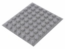 Gummifod - Grå selvklæbende Ø11x5mm (1 stk.)