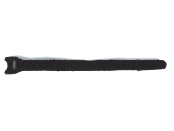 Velcro kabelstrips - 20,5cm sort (10 stk.)