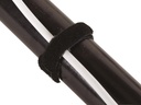 Velcro kabelstrips - 20,5cm sort (10 stk.)