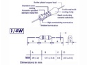 Metalfilmmodstand - 110ohm / 0,25W (1%)