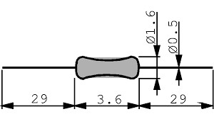 Metalfilmmodstand - 4,75kOhm / 0,6W (1%)