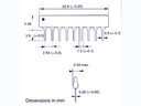 Modstandsnetværk 8x180ohm (1 fælles)