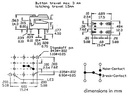 SP86-B2-5-1 DIGITAST, Sort, m. rød LED